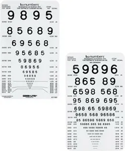 Good-Lite - Lea Numbers - 271000 - Eye Chart Lea Numbers 16 Inch Distance Acuity Test