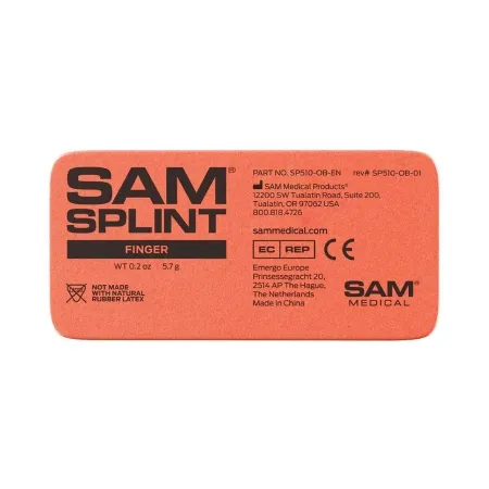 The Seaberg - SAM - SP510-OB-EN - Finger Splint Sam Blue / Orange