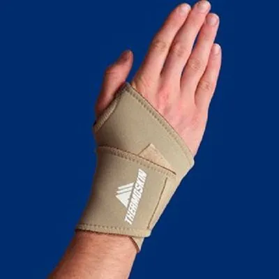 Patterson Medical Supply - Thermoskin - A61528 - Wrist Support Thermoskin Wraparound Trioxon Advantage / S-stretch Core Left Or Right Hand Beige Large / X-large
