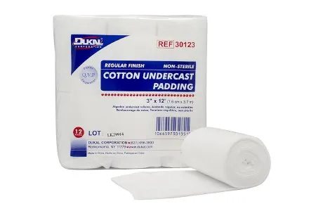Dukal - 30123 - Cast Padding Undercast Dukal 3 Inch X 4 Yard Cotton Nonsterile