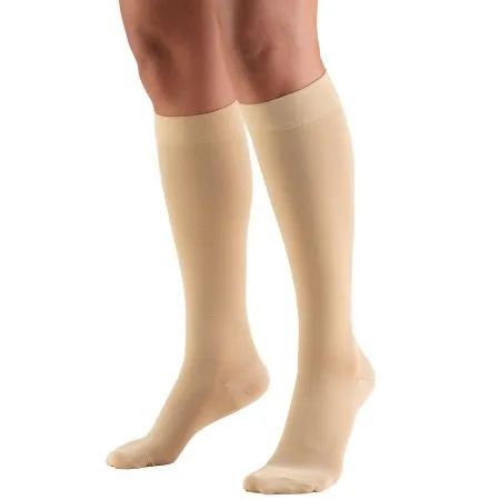 Truform - 8845-BG-MED - Compression Stocking Truform Knee High Medium Beige Closed Toe