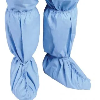 Cardinal - Critical Zone - 8453 - Boot Cover Critical Zone One Size Fits Most Knee High Nonskid Sole Blue NonSterile