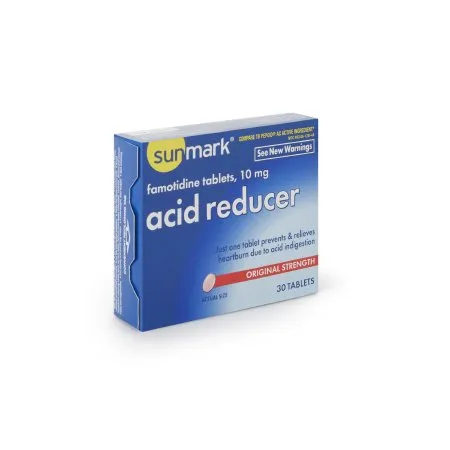McKesson - sunmark - 49348012844 - Antacid sunmark 10 mg Strength Tablet 30 per Box