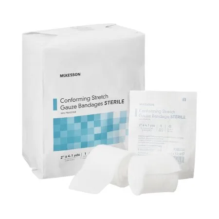 McKesson - 16-017 - Conforming Bandage 2 Inch X 4 1/10 Yard 1 per Pack Sterile Roll Shape