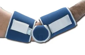 Alimed - 510856/NA/MD - Elbow Brace Alimed Medium Hook and Loop Closure Easy-On Left or Right Elbow 11 to 13 Inch Circumference Blue / White