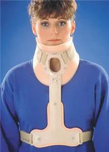 Alimed - Ossur Philadelphia - 2970006249 - Rigid Cervical Collar Ossur Philadelphia Preformed Adult Medium Two-piece / Trachea Opening 3-1/4 Inch Height 13 To 16 Inch Neck Circumference