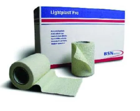 BSN Medical - Lightplast Pro - 76954 - Elastic Tape Lightplast Pro White 2 Inch X 5 Yard Cotton / Spandex / Adhesive NonSterile