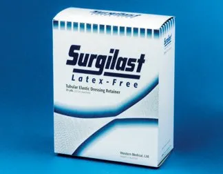 Gentell - Surgilast - GLLF2502 - Surgilast Tubular Elastic Bandage Retainer 7" Size Size 2 25 yds., Latex-Free, for Small Hand, Arm, Leg, Foot