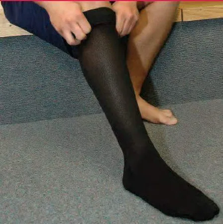 BSN Medical - JOBST for Men - 115518 - Compression Stocking JOBST for Men Knee High Large Black Closed Toe