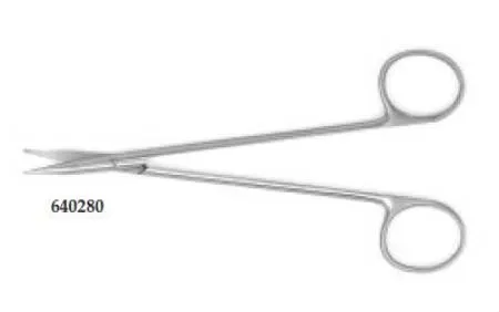 Teleflex Medical - 640280 - Tenotomy Scissors Potts 6 Inch Length Stainless Steel Finger Ring Handle Curved