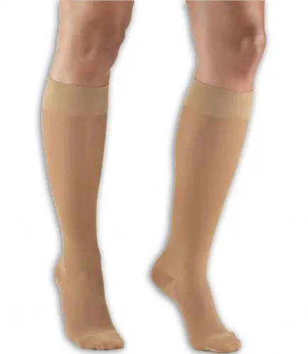 A-T Surgical - From: 284-B-L To: 284-B-S - Knee High Compression Support Stockings with Closed Toe, 15 20 mmHg