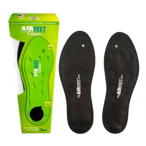 Airfeet - From: AF000C1L To: AF000C2X - AirFeet CLASSIC Black Insoles, Size 1L (Men's 8 9 Wide, Women's 9.5 10.5 Wide)