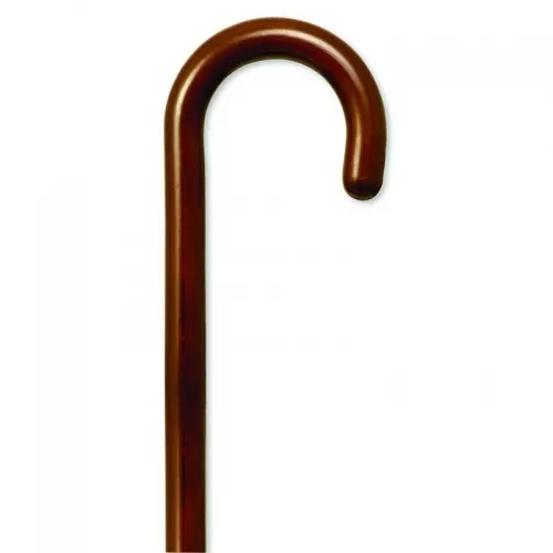 Alex Orthopedics - From: 03001 To: 03024 - Alex Orthopedic Tourist Handle Cane, Walnut Stain, 36" 37" H, 18mm Rubber Tip, Wood, 300 lb Weight Capacity