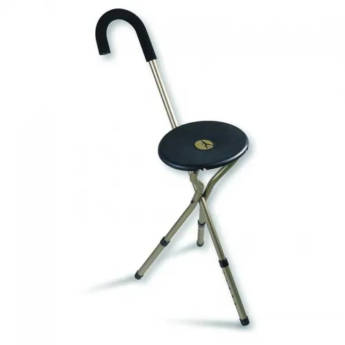 Alex Orthopedics - From: 82001 To: 82002 - Alex Orthopedic Tri Seat Cane 8" x 10" Seat, 34" 38" H Walking, 18" 21" H Sitting, Light Weight Aluminum, 250 lb. Weight Capacity, Replacement Rubber Tip