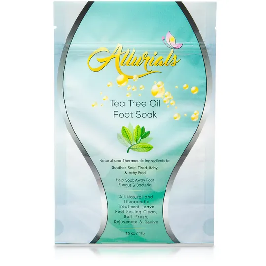 Allurias - BP-MT51-BTQR - Tea Tree Oil Foot Soak Epsom Salt