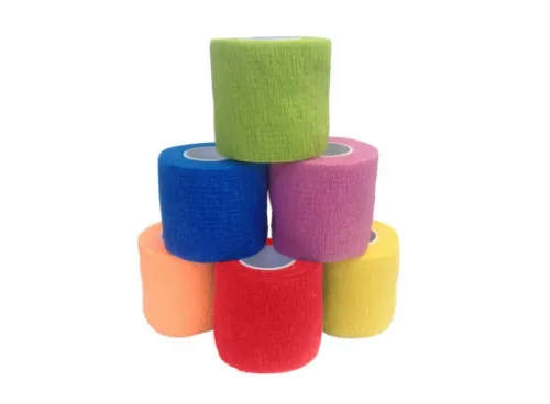 AMD Ritmed - From: A3061-A To: A3061-T - Cohesive Bandage, Non Sterile, Assorted Colors: Individually Wrapped