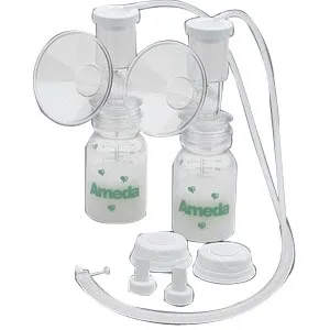 Ameda - 623106 - Bottle Holder Kit For Elite Breast Pumps. Includes: 2 covers, 2 bottle holders and replacement instruction template.