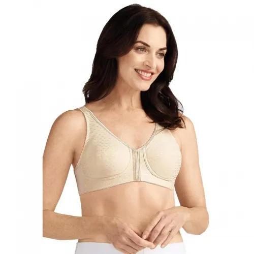 Amoena - 2124 - 56680311 Greta Wire Free Bra, Soft Cup, Front and Back Closure