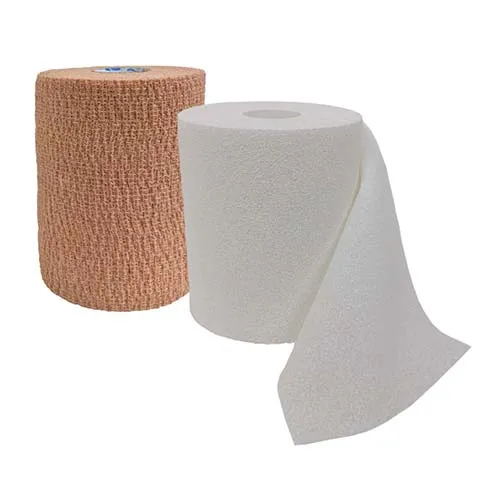 Andover Healthcare - 8840UBZ-TN - Andover Coated Products CoFlex TLC Zinc with Indicators 2 Layer Compression Bandage System CoFlex TLC Zinc with Indicators 4 Inch X 6 Yard / 4 Inch X 7 Yard Self Adherent / Pull On Closure Tan NonSterile 35 to 40 mmHg