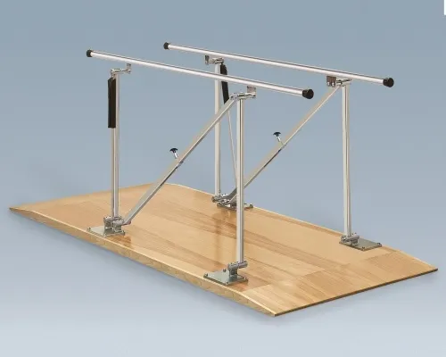 Bailey - From: 570-7 To: 575-12 - Manufacturing Single Person Adjustable Height, Counterbalanced, Platform Mounted Parallel Bars, 10' Handrails, Adjustable Height Only