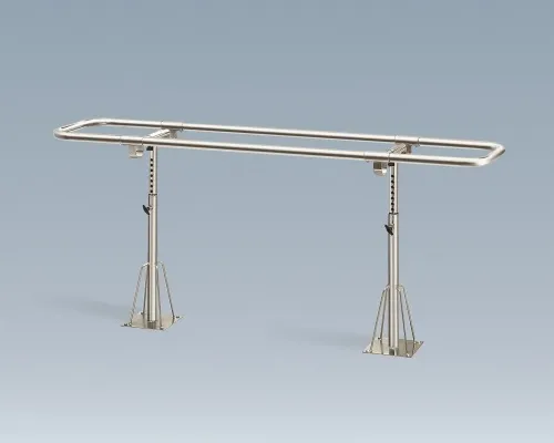 Bailey - 577 - Manufacturing   Hemiplegic Parallel Bars, 7' Handrail, 2 Posts, Height Adjustable, Floor Mounted