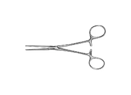 Aesculap - BH443R - Artery Forceps Rochester-Pean 160 mm Stainless Steel Curved Flat Jaw with Ribbed Surface