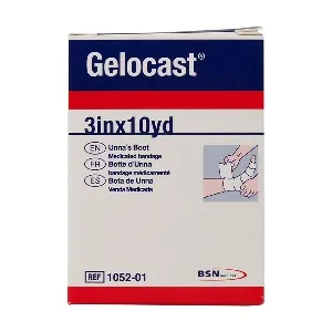 BSN Medical - Gelocast - 01052 - Unna Boot Gelocast 3 Inch X 10 Yard Cotton Calamine NonSterile