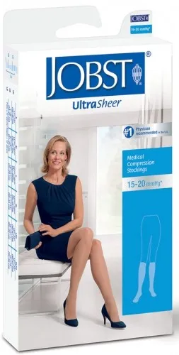 BSN Jobst - JOBST UltraSheer - 119407 - UltraSheer Women's Knee High Moderate Compression Stockings Suntan