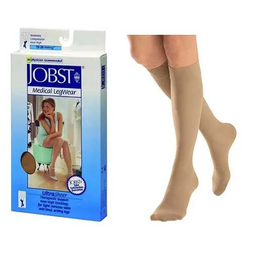 BSN Jobst - JOBST UltraSheer - 119608 - Jobst&reg; Ultrasheer Knee 15 20 Closed Toe Petite Suntan