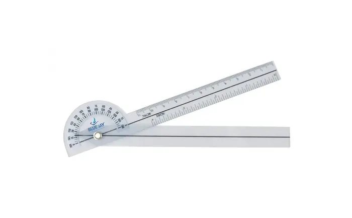 Blue Jay - From: BJ225105 To: BJ225117 - Take A Range Check Plastic 6 3/4 Goniometer 180D