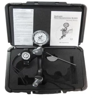 B&L Engineering - From: BL5011-3-10 To: BL5011-3-60 - 3 Piece Hand Evaluation Kit Includes: (1) BL5001 Dynamometer, (1) PG 10 Pinch Gauge, Stainless Steel Finger Goniometer & Plastic Case (060783)