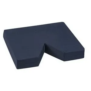 Healthsmart - Dmi - 513-8015-2448 - Coccyx Seat Cushion With Masonite Insert. 100% Foam Construction. Relief Of Pressure On Coccyx Bone, 6" Opening. Comes With Navy Removable, Washable Polyester/Cotton Cover.