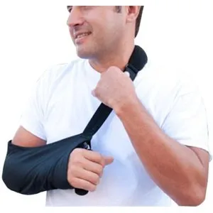 Brownmed - IMAK - From: A30140 To: A30141 -  Imak Arm Sling, Universal. Use Arm Sling for tendonitis, sprains and injuries. Fits right or left arm. Washable. Latex free. Red Packaging.