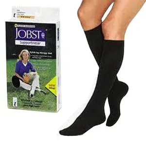 BSN Jobst - 110863 - Diabetic Sock, Knee High, Closed Toe, Navy, Large