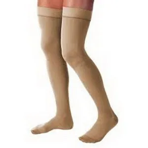 BSN Jobst - 114203 - Compression Stocking, Thigh Relief, 20-30mmhg, OPEN TOE Silicone, Beige, XL