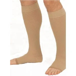 BSN Jobst - 114635 - Relief Knee High Open Toe Socks-30-40 mmHg-Beige-Small