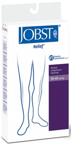 BSN Jobst - 114738 - Compression Stockings JOBST? Relief? 30-40mmhg Knee High Large Black Closed Toe 1-pr