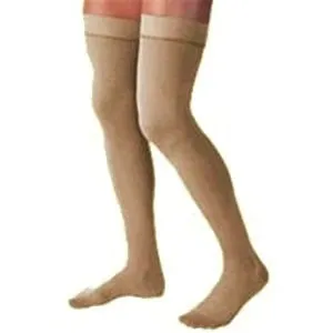 BSN Jobst - 114819 - Compression Stockings, Thigh High, Silicone Band, Medium, Beige, Open Toe