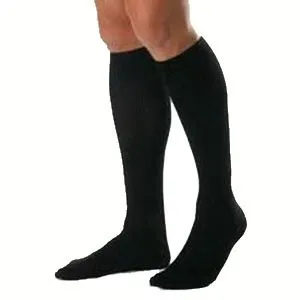 Bsn Jobst - JOBST for Men - From: 115296 To: 115297 -  Men's Knee High Ribbed Compression Socks X Large Full Calf, Black, Closed Toe, Latex free