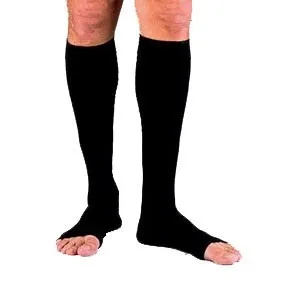 BSN Jobst - 115373 - Compression Hose, Knee High, 20-30 mmHG, Open Toe, Black, X-Large, Full Calf