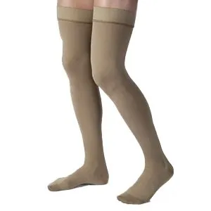 BSN Jobst - 115404 - Men's Thigh-High Ribbed Compression Stockings