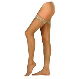 BSN Jobst - 119683 - Compression Stocking, Thigh High, 15-20 mmHG, Closed Toe, Lace, Espresso, X-Large