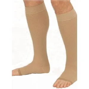 BSN Jobst - 114638 - Compression Stockings, Knee High, 30-40mmHG, X-Large, Beige, Open Toe