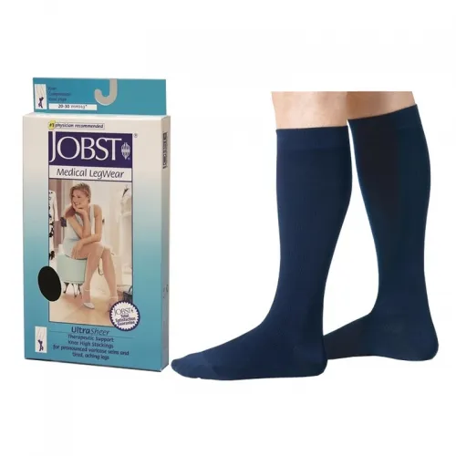 Bsn Jobst - 121511 - Ultrasheer Knee-High Firm Compression Stockings X-Large, Navy