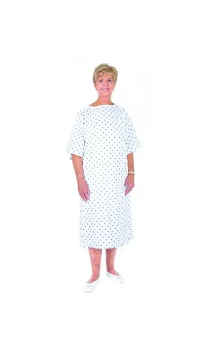 Essential Medical Supply - C3023B - Deluxe Gown - Print - Bulk