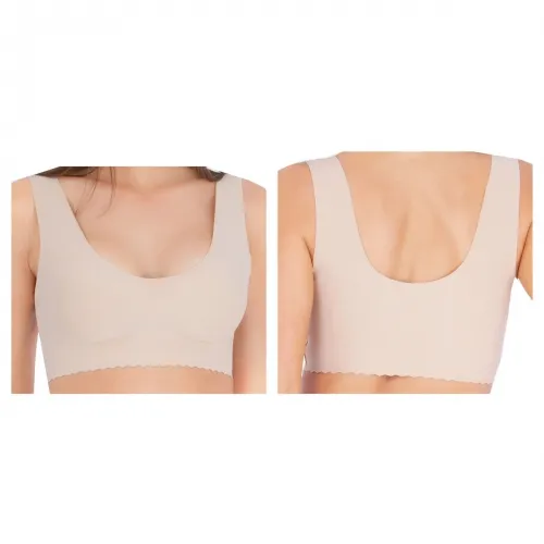 Caden Companies - ANTISCPBRANUDE:L - Belly Bandit Anti Bra, Scoop Neck, Nude, Large (36 C,D; 38 B, C), Wire-Free, No-Dig Straps, Removeable Modesty Pads.