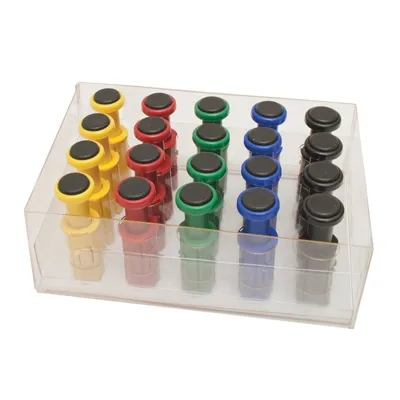 Fabrication Enterprises - 10-3758 - Digi-flex Multi - 20 Additional Finger Buttons W/ Box - 4 Each: Yellow, Red, Green, Blue, Black