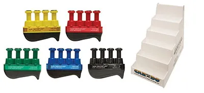 Fabrication Enterprises - 10-3798 - Digi-flex Lite - Set Of 5 (1 Each: Yellow, Red, Green, Blue, Black) With Plastic Stand