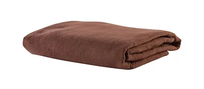 Fabrication Enterprises - 15-3753CFDC - Massage Sheet Set - Includes: Fitted, Flat and Cradle Sheets - Cotton Flannel - Dark Chocolate