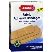Cardinal Health - 1047281 - Leader Fabric Bandage, Assorted Sizes (30 Count)